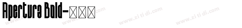 Apertura Bold字体转换